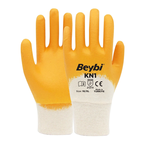 BEYBİ KN1 NİTRİL ELDİVEN SARI NO: 10